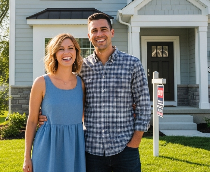 Happy clients Trisha and Ben who sold their home with Ken Finch